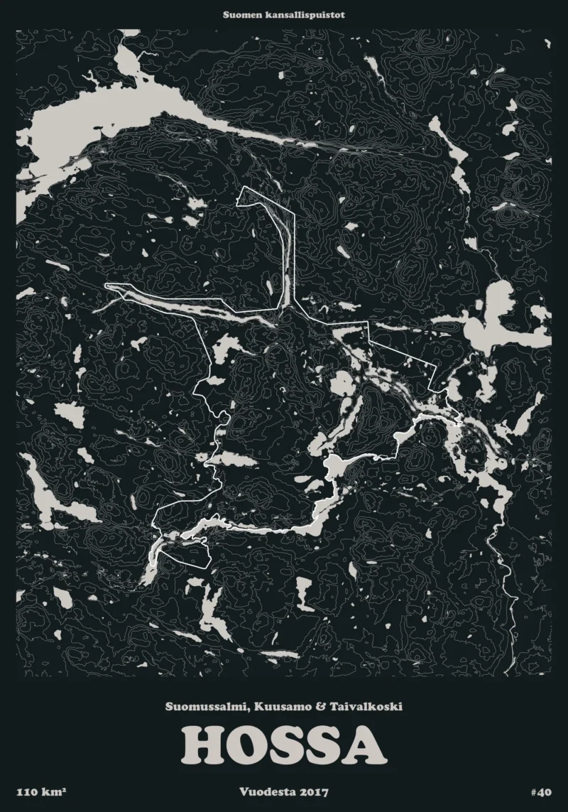 Hossan kansallispuisto -juliste