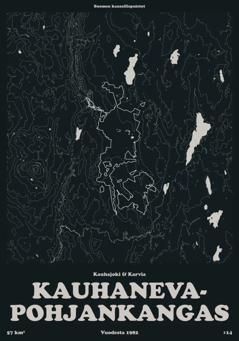 Kauhanevan-Pohjankankaan kansallispuisto -juliste