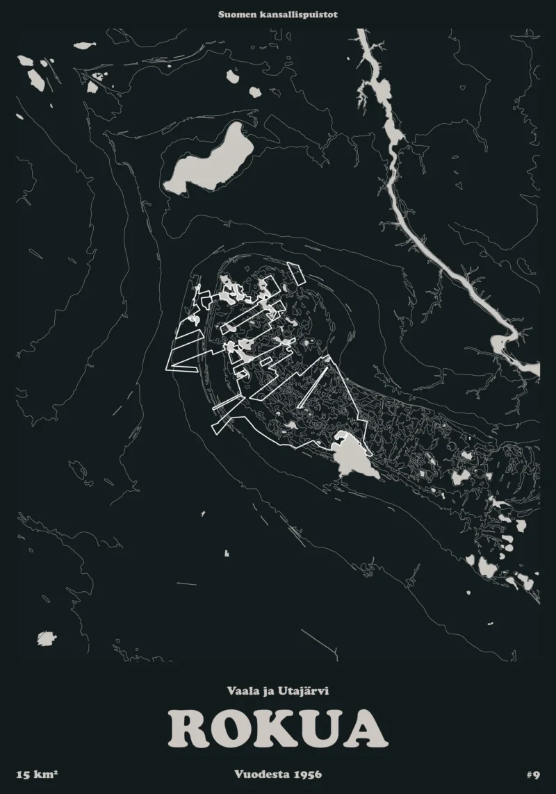 Rokuan kansallispuisto -juliste