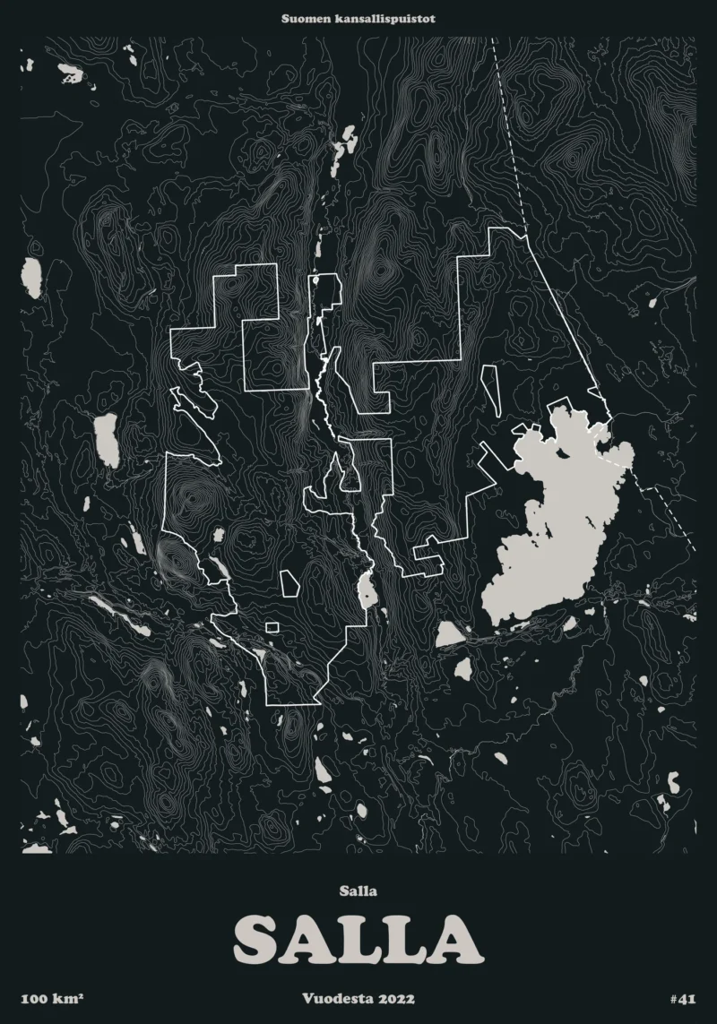 Sallan kansallispuisto -juliste