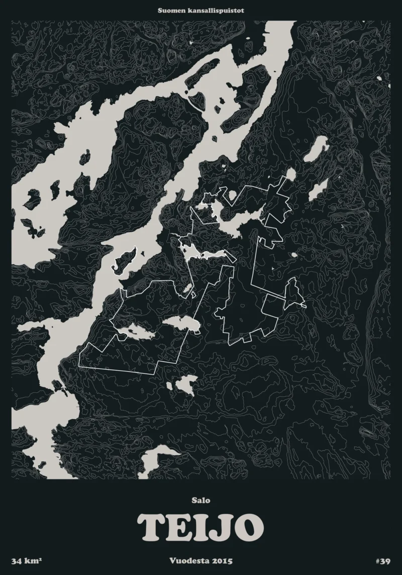 Teijon kansallispuisto -juliste
